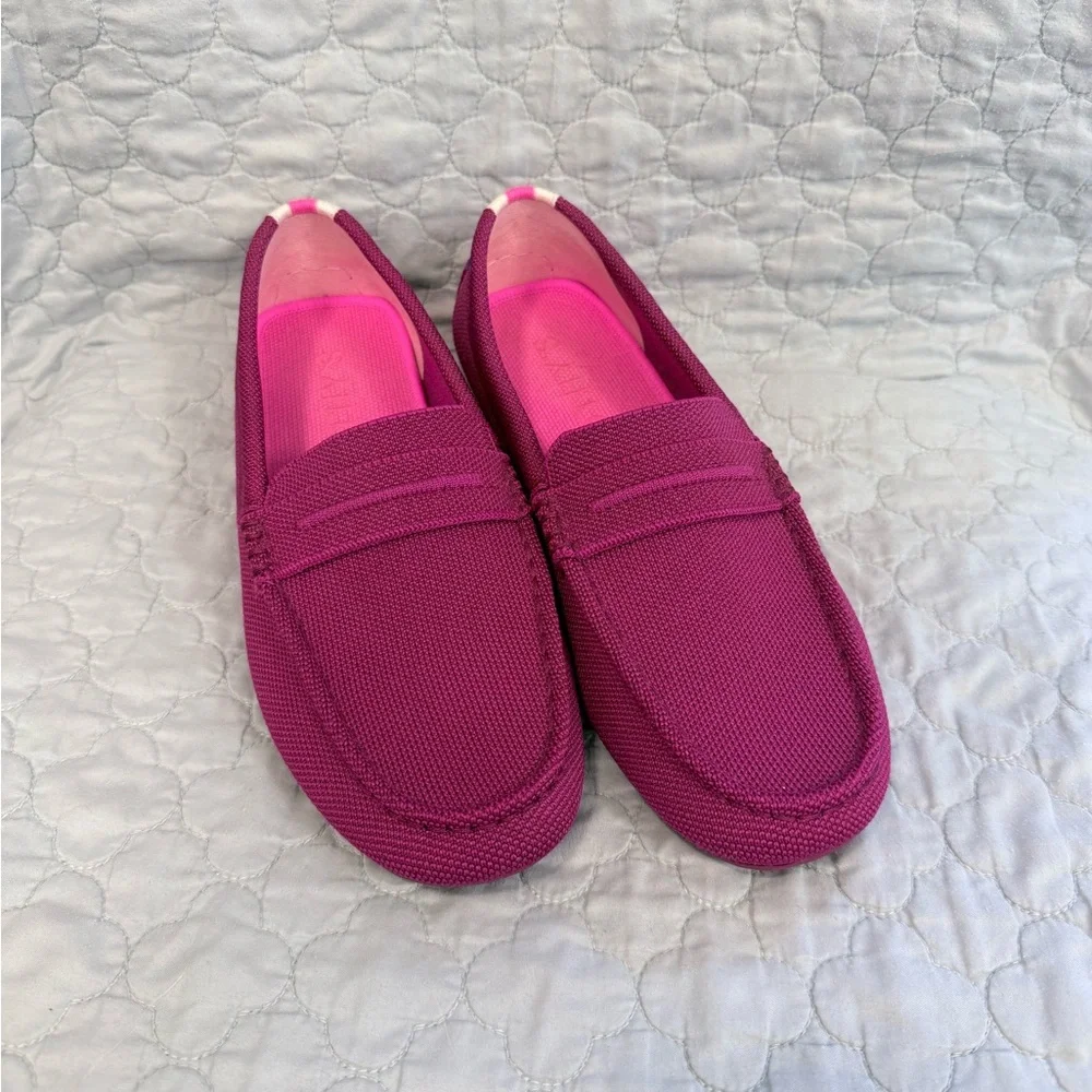 Rothy's Raspberry Loafers - Picture 2 of 3